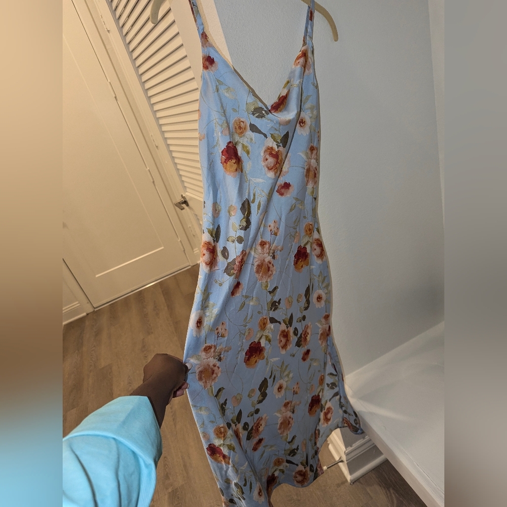 Satin midi dress